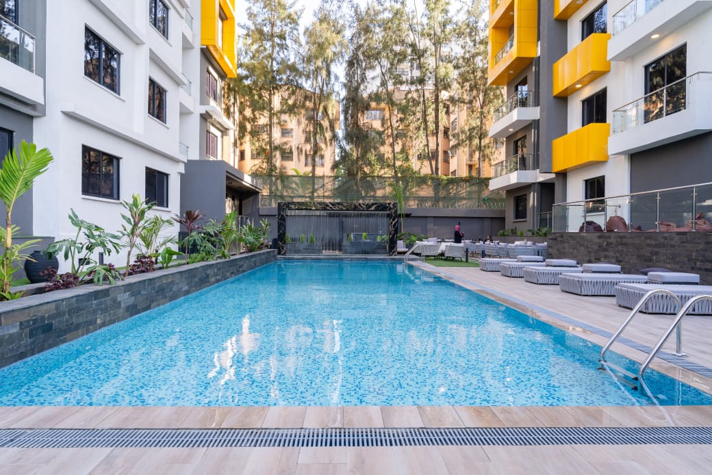Swimming pool at Wilma Towers, Kilimani